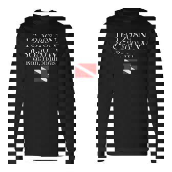Latitude And Longitude Of Roatan Scuba Dive Souvenir Long Sleeve T-Shirt - Monsterry