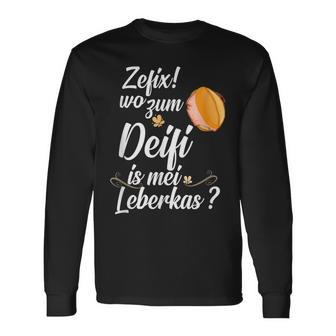 Leberkäse Leberkas Leberkässemmel Fleischkäse Bayern Langarmshirts - Seseable