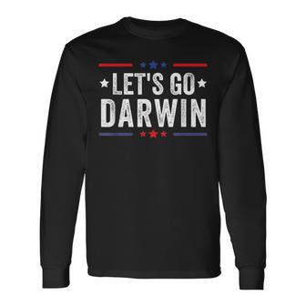 Let's Go Darwin Divertido Sarcástico Camiseta de manga larga - Regaloses