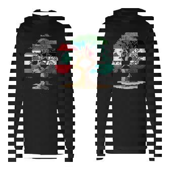Líbano Palestina Bandera Libanesa Palestina Unidos Camiseta de manga larga - Regaloses
