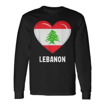 Libanon Flag Lebanese Langarmshirts - Geschenkecke