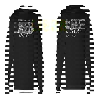 Libra Season Zodiac Camo Camouflage Birthday Long Sleeve T-Shirt | Mazezy