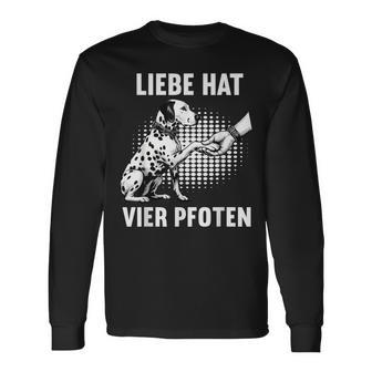 Liebe Hatier Pfoten Dalmatian Dalmatian Owner Dalmatian Langarmshirts - Geschenkecke