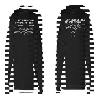 Life Behind Bars Bicycle Cycling Cyclist Long Sleeve T-Shirt - Thegiftio