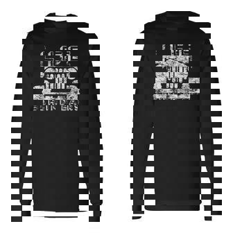 Life Behind Bars Outdoor Life Distressed Long Sleeve T-Shirt - Monsterry