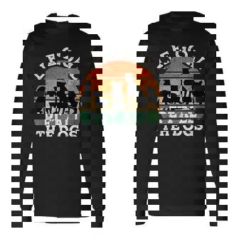 Life Goal Pet All The Dogs Dog Lover Dog Long Sleeve T-Shirt - Monsterry