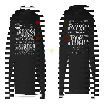 Most Likely To Nap On Christmas Family Christmas Long Sleeve T-Shirt - Thegiftio UK