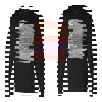 Literatura Austen Novelas Románticas Literatura Literaria Jane Austen Sin Mangas Camiseta de manga larga - Regaloses