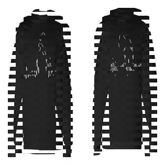 Lobo Aullador Latido Del Corazón Espíritu Animal Lobo Camiseta de manga larga - Regaloses