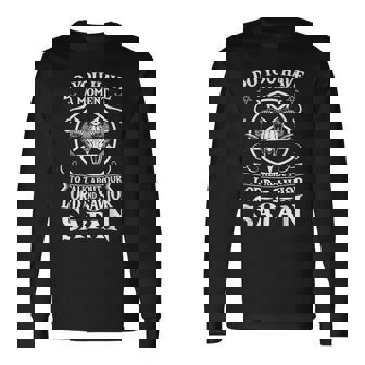 Our Lord And Savior Satan Pentagram Occult Lucifer Satanic Long Sleeve T-Shirt - Thegiftio UK