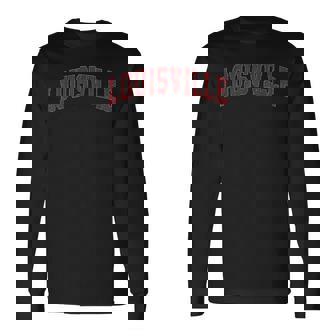 Louisville Kentucky Ky Vintage Athletic Sports Long Sleeve T-Shirt | Seseable UK