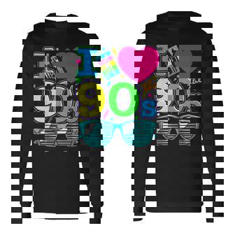 I Love 90S Cultura Egb Nostalgia Retro Me Encantan Los 90 Camiseta de manga larga - Regaloses