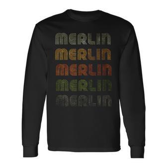 Love Heart Merlin GrungeVintage Style Merlin Langarmshirts - Geschenkecke