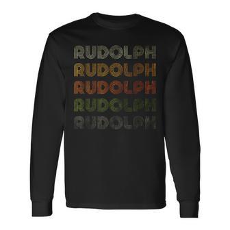 Love Heart Rudolph GrungeVintage Style Rudolph Langarmshirts - Geschenkecke