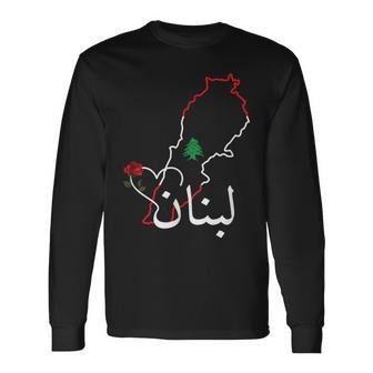 I Love Lebanon Lebanese Flag Lebanese Flag Lebanon Langarmshirts - Geschenkecke