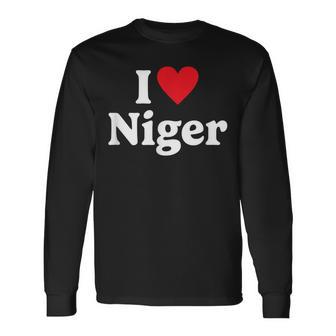 I Love Niger Langarmshirts - Geschenkecke