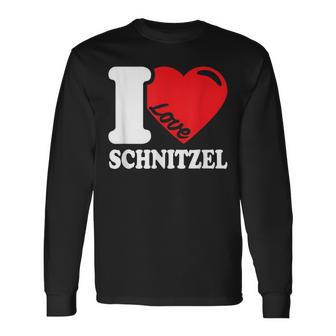 I Love Schnitzel Ich Liebe Schnitzel Schnitzel Langarmshirts - Geschenkecke