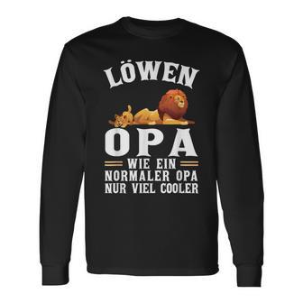 Löwen Opa Wie Ein Normaler Opa Wie Ein Normaler Langarmshirts - Geschenkecke