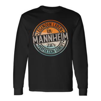 Mannheim Retro Colours Legends Life In Mannheim Langarmshirts - Geschenkecke