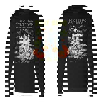 Marijuana Best Buds Ghost 420 Weed Cannabis Halloween Long Sleeve T-Shirt | Seseable UK