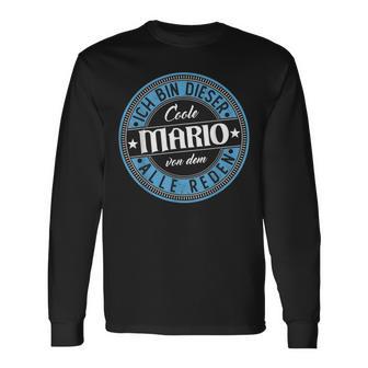 Mario Ich Bin Dieser Cooler Mario Langarmshirts - Geschenkecke