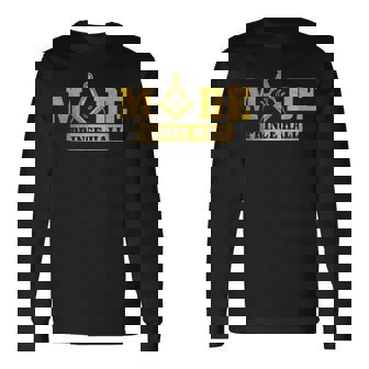 Mason Freemason Masonic Prince Hall Square & Compass Shriner Long Sleeve T-Shirt | Mazezy