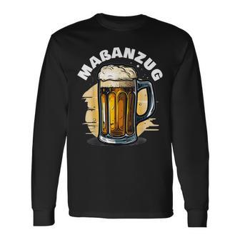 Maßanzug Maß Bier Bayrischer Spruch Maßkrug Bierkrug Langarmshirts - Geschenkecke