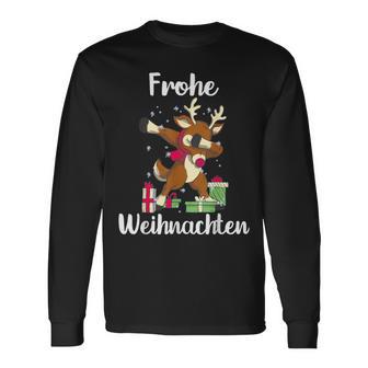 Merry Christmas Reindeer Christmas Eve Langarmshirts - Geschenkecke