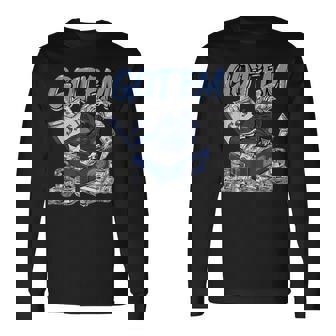 Midnight Navy Graphic Match Got'em Dollar Match Long Sleeve T-Shirt | Mazezy