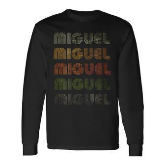 Miguel Corazón Amor Estilo GrungeVintage Negro Miguel Camiseta de manga larga - Regaloses