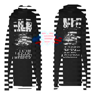 Miller Family Reunion America July 4Th Usa Heart Long Sleeve T-Shirt - Monsterry