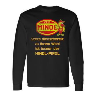 Minol Minol-Pirrol Grunge Effect -Eb Folkseigenen Berieb Langarmshirts - Geschenkecke