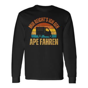 Mir Reicht's Ich Geh Ape Fahren Cult Tricycleespacar 50 Langarmshirts - Geschenkecke