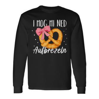 With I Mog Mi Ned Aufbrezeln Motif Langarmshirts - Geschenkecke