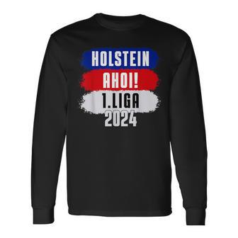 Moin 1Liga 2024 Holstein Ahoi Aufstieg Kiel Fan Langarmshirts - Geschenkecke