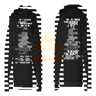 Mole Day Mole Hunter Lindo Topo Divertido Hablar Sobre Topo Camiseta de manga larga - Regaloses