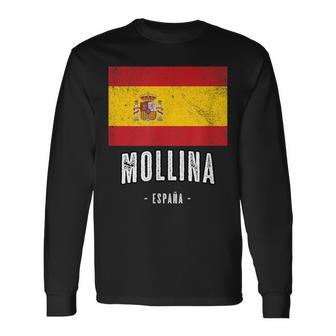 Mollina Spanien Es Flagge Stadt Bandera Langarmshirts - Geschenkecke