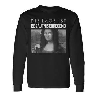 Mona Lisa Escaliert Eh Fun S Langarmshirts - Geschenkecke