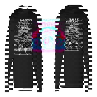 Monster Truck Birthday Party Monster Trucks Long Sleeve T-Shirt - Monsterry