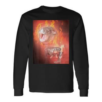 Moo Deng Bite Langarmshirts - Geschenkecke