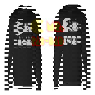 Mr Pac Dad Retro T-Shirt Long Sleeve T-Shirt - Monsterry