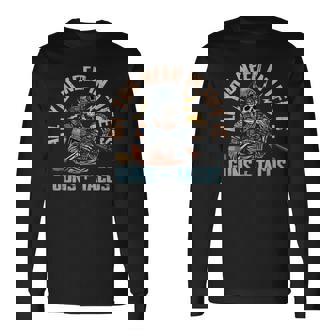 All You Need In Life Is Guns And Tacos Retro Skeleton Long Sleeve T-Shirt | Mazezy