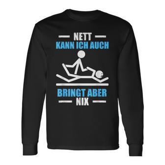 Nett Kann Ich Auch Physiotherapeut Physiotherapie Langarmshirts - Geschenkecke