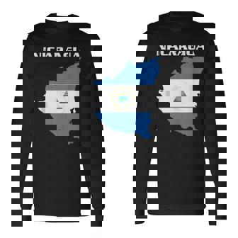Nicaragua Flag Nicaraguan Culture Nicaragua Long Sleeve T-Shirt - Monsterry