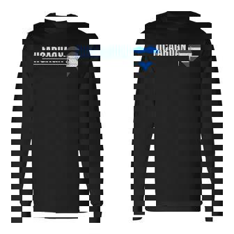 Nicaraguan Culture Family Roots Heartbeat Nicaragua Citizen Long Sleeve T-Shirt - Monsterry