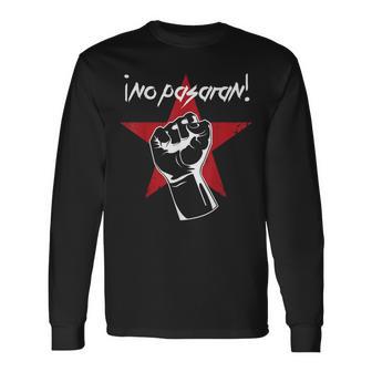 No Pasaran Sie Werden Nicht Durchkommen Langarmshirts - Geschenkecke