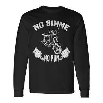 No Simme No Fun Simson Sr50 Langarmshirts - Geschenkecke