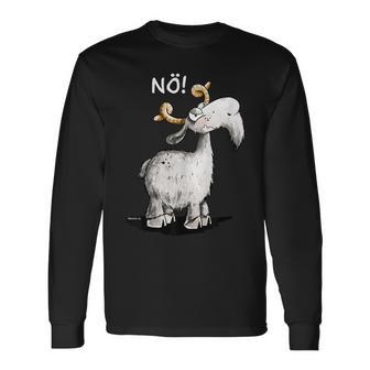 Nö Ziege Hat Keinen Bock I Goat Statement Fun S Langarmshirts - Geschenkecke