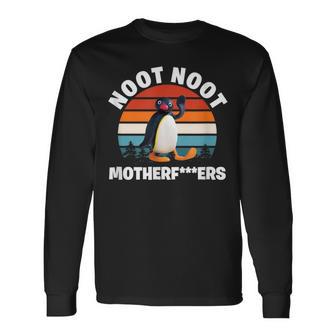 Noot Noot Penguin Lover intage Retro Langarmshirts - Geschenkecke