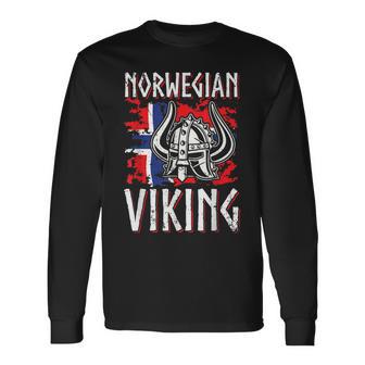 Norwayiking Norway Flag Langarmshirts - Geschenkecke